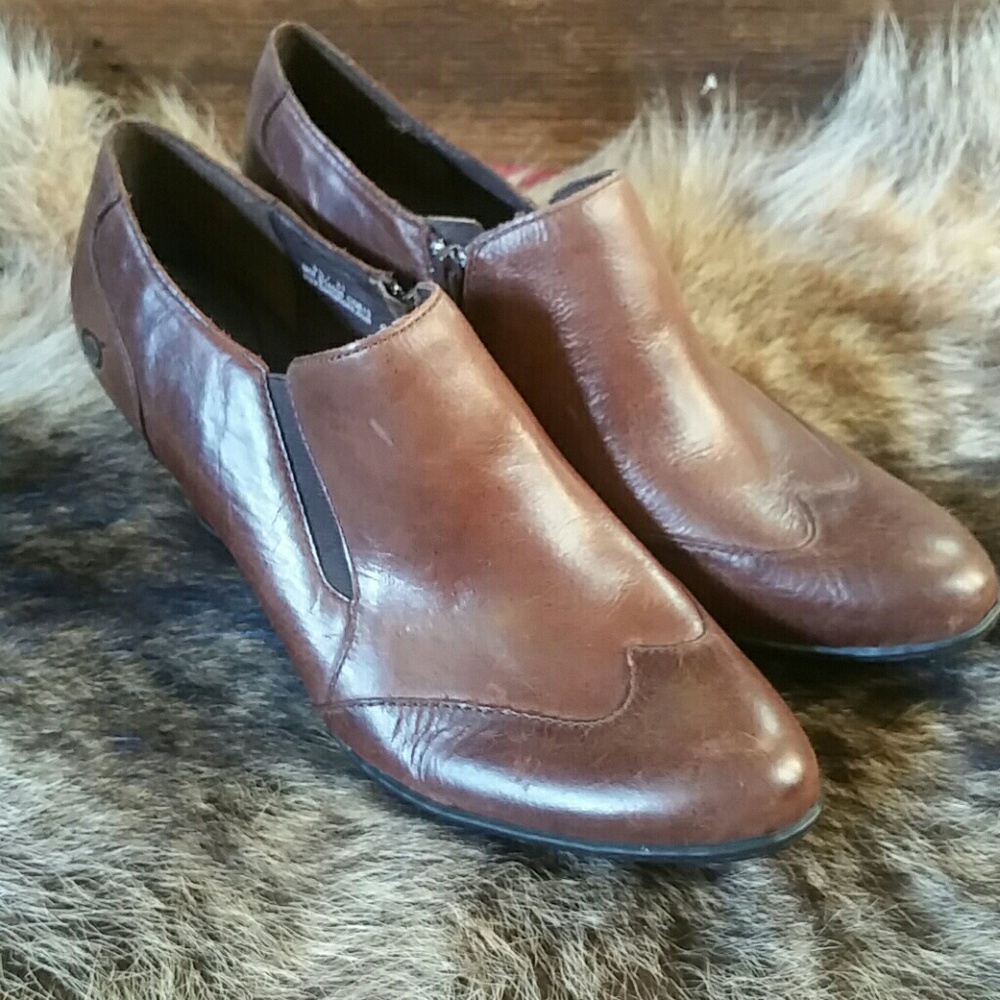 Leather heels
